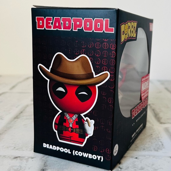 Funko Dorbz Deadpool Cowboy #088 Exclusive Marvel Collector Corps Vinyl - Picture 2 of 5